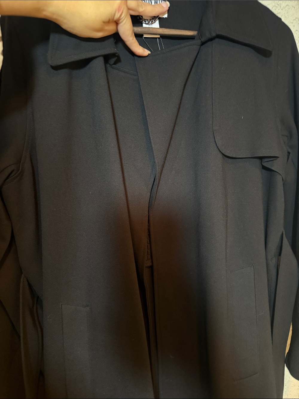 Jason Wu Black Draped Trench Jacket New With Tags - Picture 3 of 8